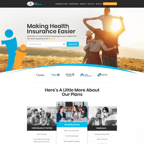 Established health insurance website in need of creative and original re-think Design réalisé par Maddy Creative