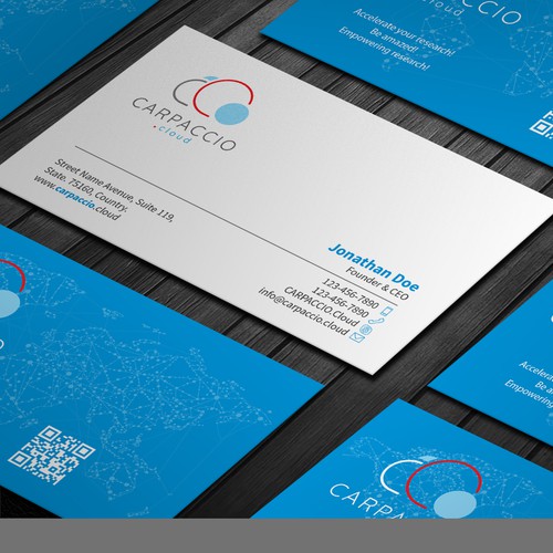 Give more muscle to research with graphic ID for CARPACCIO.cloud Design by DesignsTRIBE