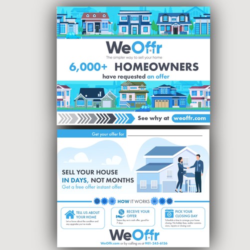 Designs | Design a direct mail piece for homebuying company | Postcard ...