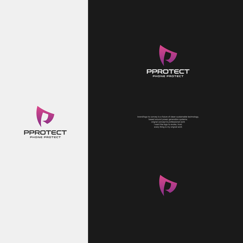 PPROTECT (Phone protect logo) (mobile cases and screen protectors) Design by Shahzaib Designer