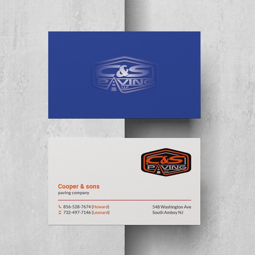 We are an asphalt paving company  card with character, style, stands out from everyone nothing bland no white ,add stuff Design réalisé par SUJAN SARDER