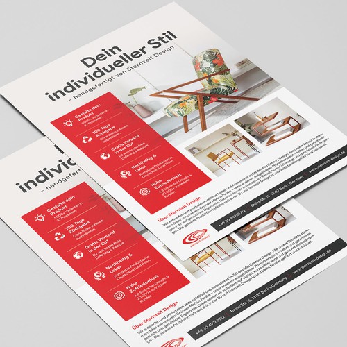 A4 Printanzeige - Sternzeit Design Möbel Design by Alphabet ♥