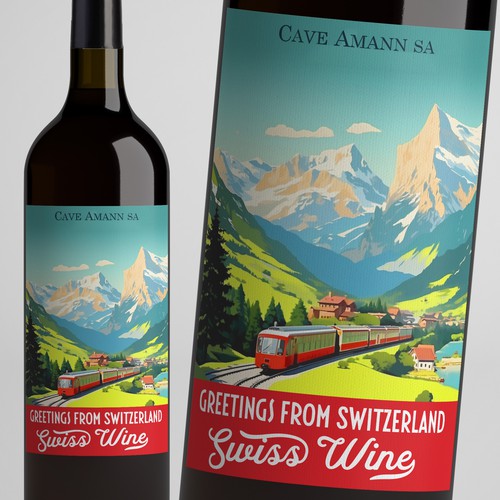 SWISS WINE for tourists Design by Windmill Designer™