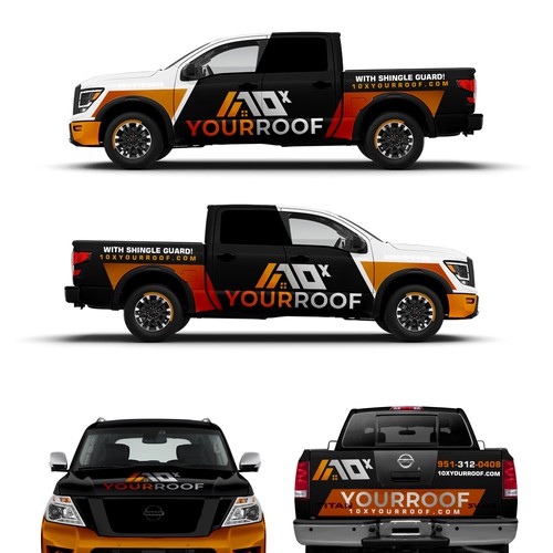 10xYourRoof - truck wrap Design by Tanny Dew ❤︎