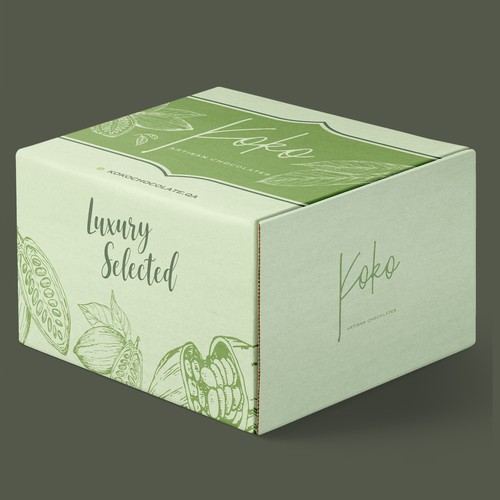 Design a folding chocolate box Design by Dzhafir