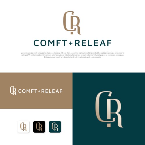 Luxurious trendy logo for a CBD store Design by Danielle Curtis