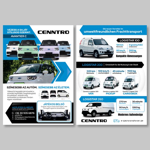 A5 Flyer for electric vehicle advertising in post and as newspaper supplement Design by Mulyana D-Zign