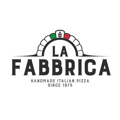 We need a powerful logo for our pizza production - La Fabbrica Diseño de Silviu Pruteanu