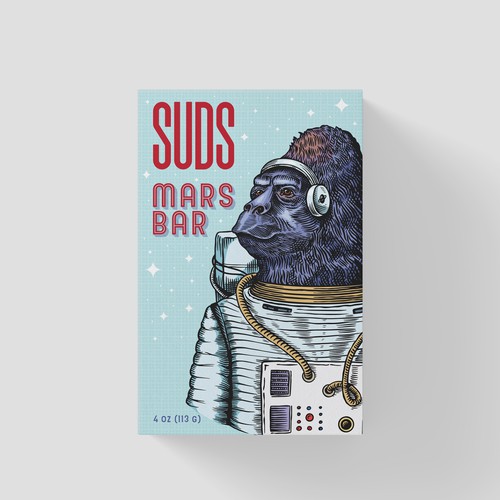 SUDS™ Bar Soap Packaging with Custom Illustrations - 5 Box Series Design by kex_