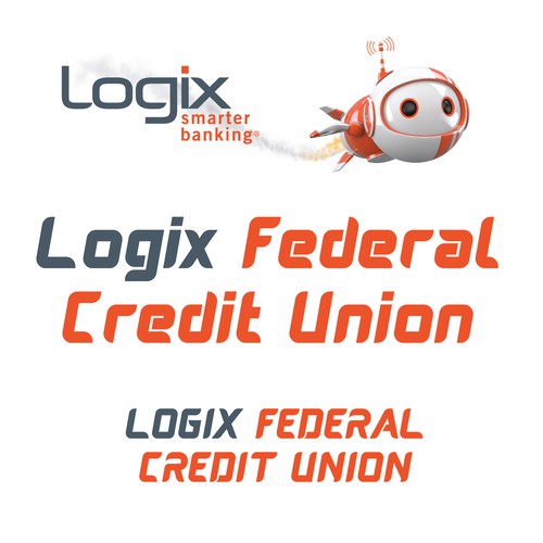 Custom font for Logix Federal Credit Union Mascot Design by 99.Designer ❤︎