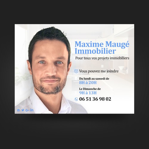 Cartelería propuesta en el concurso por Y&B