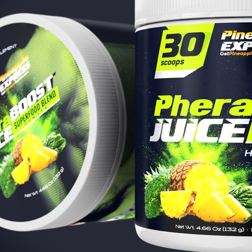 Label Design Pineapple express, A mens sexual supplement Design by rali_