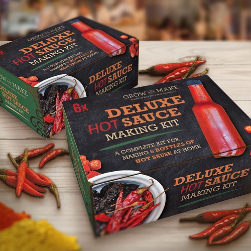 Grow and Make Deluxe DIY Hot Sauce Making Kit - Learn How to Make 6 Spicy Sauces