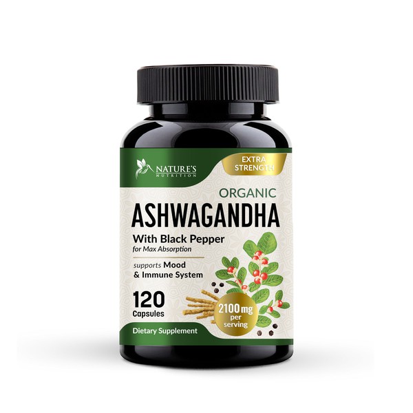 Herbal Supplement label design with custom illustration 