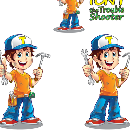 Tony The Troubleshooter Character Design by Coffee Bean