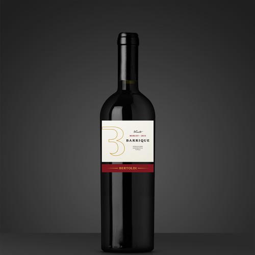 Create a Wine label for a Merlot Barrique "Bertoldi" from Italy Design by nestorson