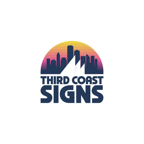 New vibrant business logo and branding for a sign making company serving Chicago Design by NinjaMouse™