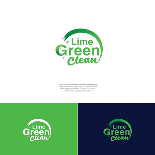 Lime Green Clean Logo and Branding Réalisé par Bali Studio √