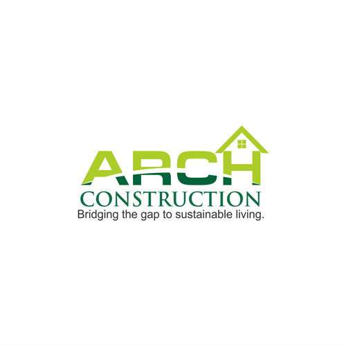 Create a logo for a construction company that promotes sustainable ...