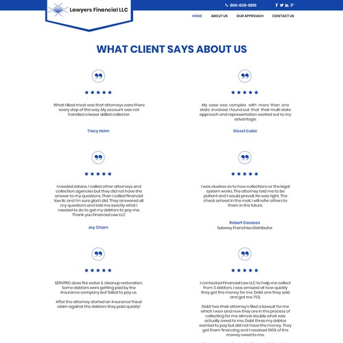 Debt Collection Website Design by Creative GS