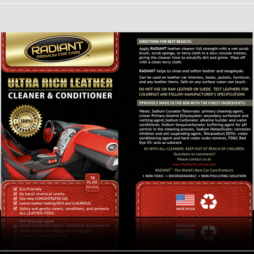 Car care product label need updated!, Logo design contest