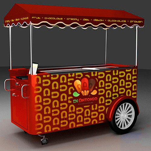 I need a design to customize ice cream cars with logo Di Antonio Gourmet Design by Konstantin Graphics