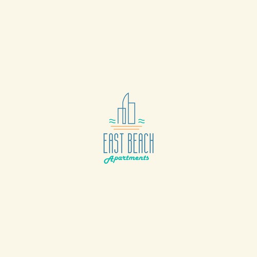 RETRO / Mid-Century - BEACHY APARTMENT LOGO - WE ALWAYS PICK A WINNER! Design by GraphCulture⭐