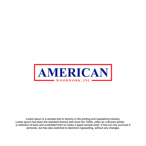 American Woodwork news a new logo Ontwerp door muhammad_