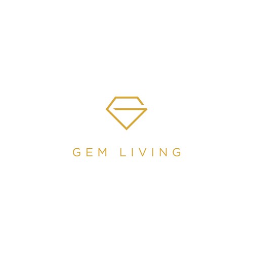 Geometrical, minimalist, modern brand design for Gem Living Design by HELLO! studio