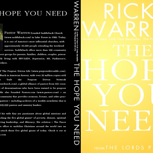Design Rick Warren's New Book Cover Ontwerp door patrickgrady