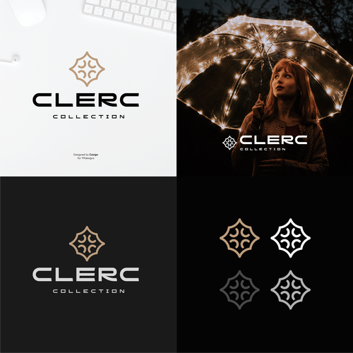 Elegant, timeless, classic logo for luxury brand "Clerc Collection" Design by casign