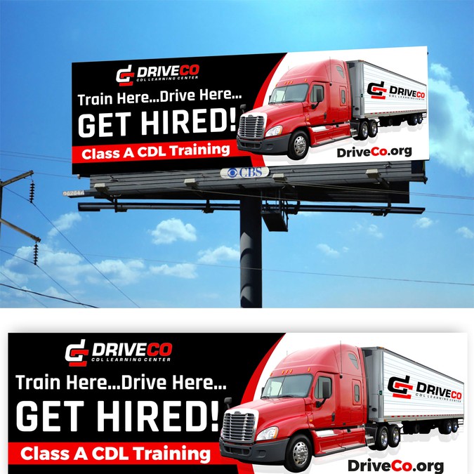 Design a billboard for Truck Driver Training School | Signage contest