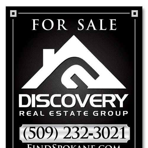 Create an elegant real estate sign that you will remember every time someone mention real estate Design by Drutu