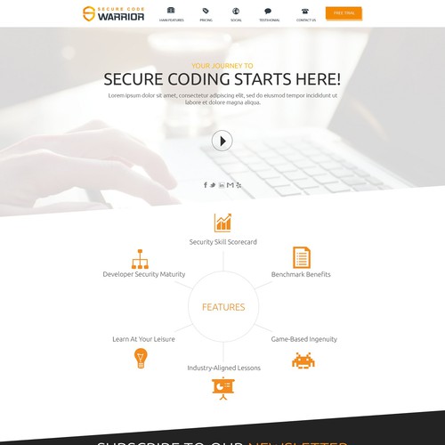 Make an awesome marketing site for "Secure Code Warrior" Design by Infinityデザイナー