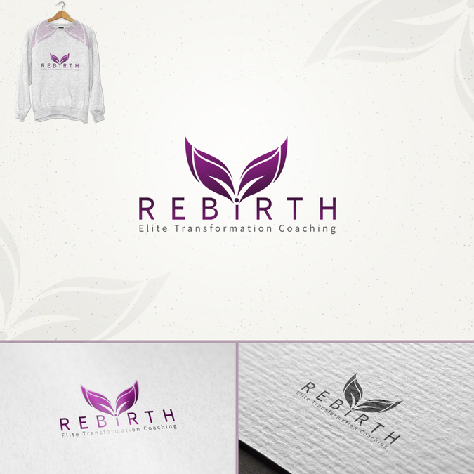 Create a captivating, Clean, Elegant logo for Rebirth Tranformation ...