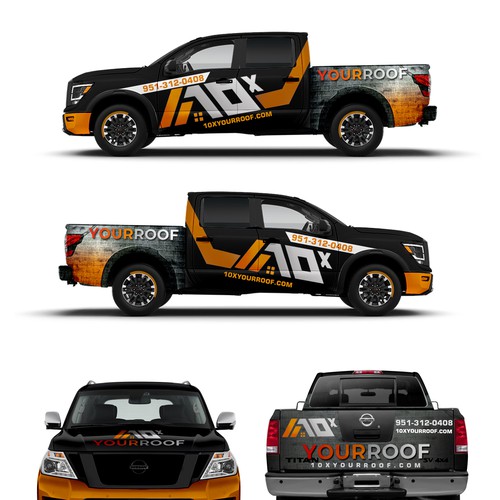 10xYourRoof - truck wrap Design by Tanny Dew ❤︎