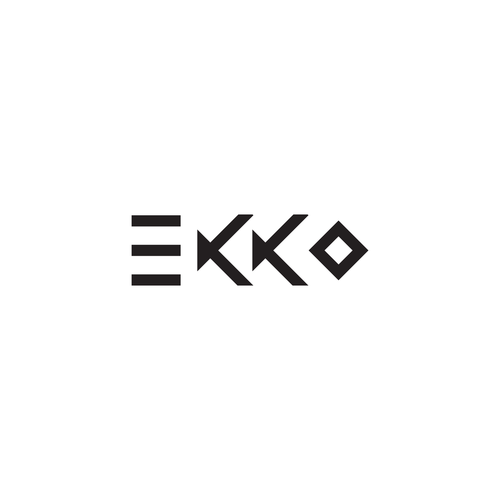 SIMPLE LOGO - ekko Letters then dm after Design by EBB+FLO