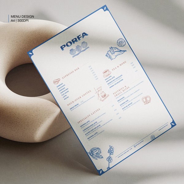 Menu Design: PORFA