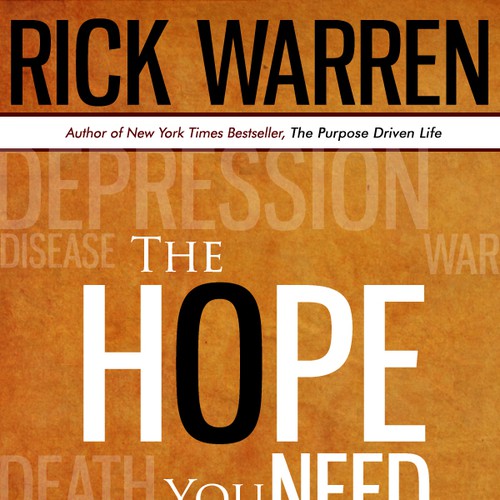 Design Rick Warren's New Book Cover Diseño de virtue4