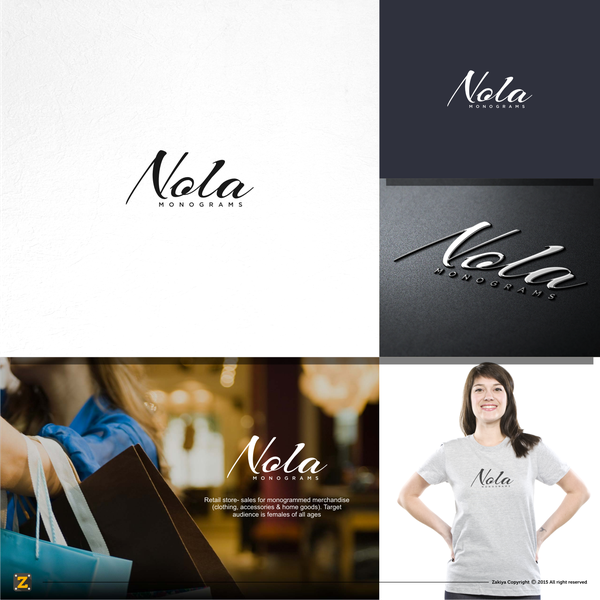 Diseño de Zakiya™ titulado "Create a sweet logo for NOLA Monograms"