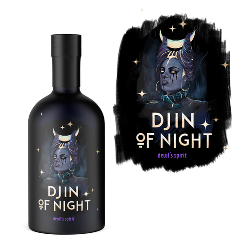 DJIN OF NIGHT (GIN) Design by OtomPotom