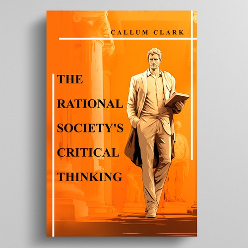 A classical yet modern book cover for philosophy/critical thinking Réalisé par MelStone Creative