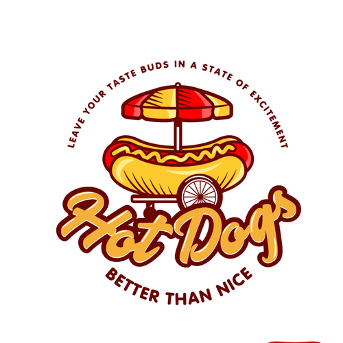 Design di 99 Days of Design - NYC Hot Dog Stand Needs A Traditional, Bold and Colourful Logo Design di Luel