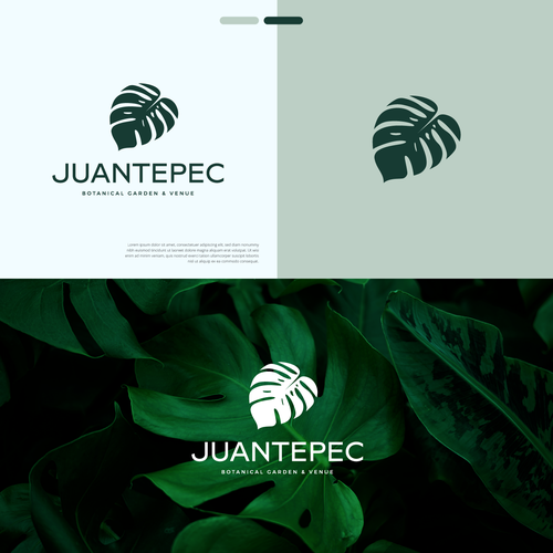 Botanical garden & Venue Logo creation (we would like to use the leaf as a cut out on a steel plaque (with holes in the  Design by skymaya™