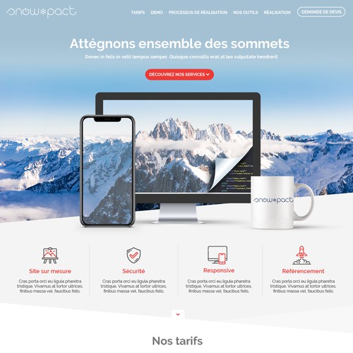 Diseño de Wordpress propuesta en el concurso por Ubaxis