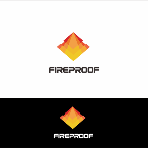 isometric fire logo Design by sawamura