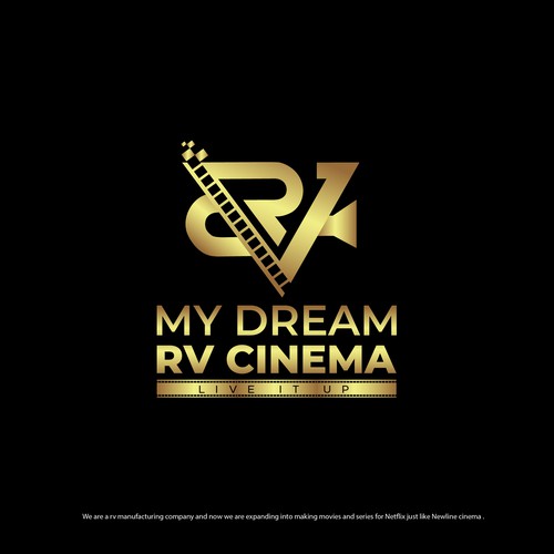 RV COMPANY EXPANDS INTO MOVIES AND PRODUCTION . NEED TO BLEND TO EXISTING LOGO Design by mavefreak