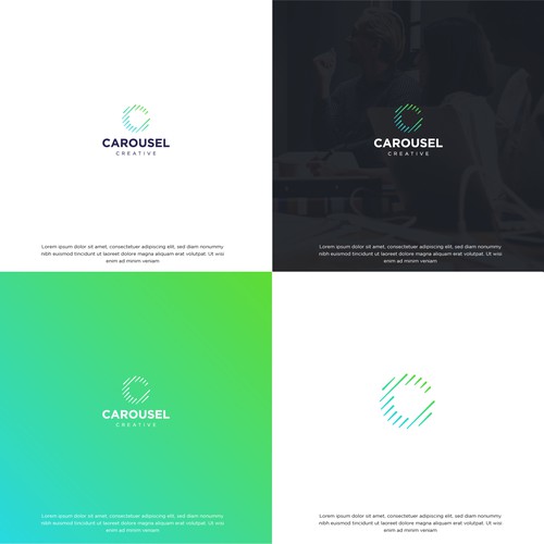 Logo for creative advertising agency Design by reza007