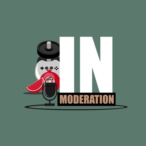 Update a logo for a fun health based podcast - In Moderation Design by Radiant1976