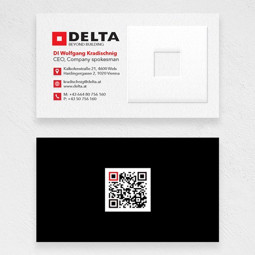 DELTA Business Card Relaunch Design réalisé par PNX Graphics